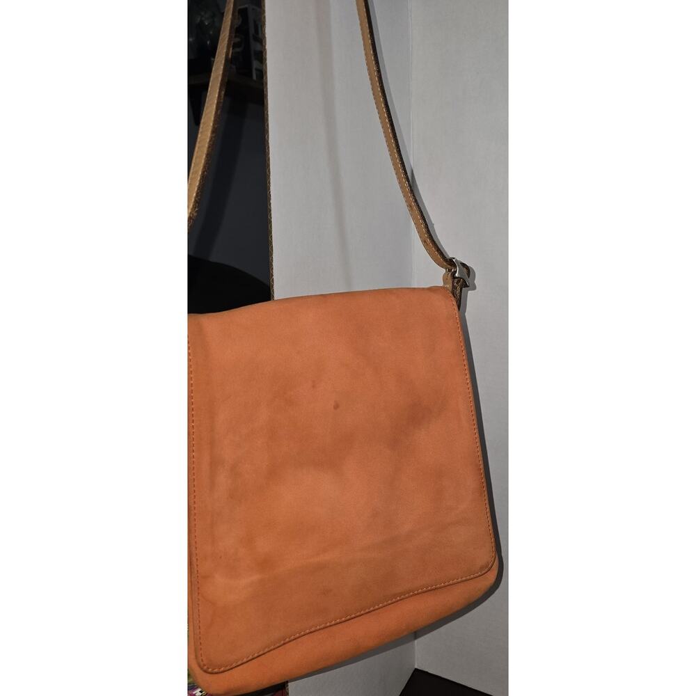 Coach Vintage North-South Slim Leather Handbag Shoulder Bag Flap 9411